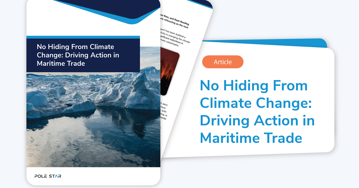 No Hiding From Climate Change: Driving Action in Maritime Trade