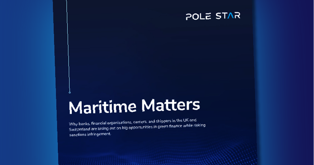 Maritime Matters: The Finance Opportunities & Sanctions Risks Affecting Financial Institutions & Shipping Companies